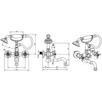 Товар: Смеситель для ванны Boheme Crystal 293-CRST Золото - фото 6 Смеситель для ванны Boheme Crystal 293-CRST Золото — фото 6, Смесители