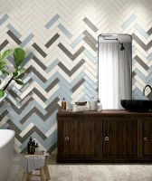 Керамическая плитка Ceramica Ribesalbes Ocean Light Grey Matt PT02843 настенная 7,5х30 см — фото 2, Керамическая плитка