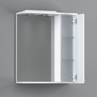 Зеркало со шкафом Damixa RedBlu Palace One 60 M41MPR0601WG с подсветкой Белый — фото 3, Мебель для ванной