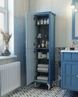 Товар: Шкаф пенал Caprigo Borgo 40 L 33450L-В136 Синий матовый - фото 2 Шкаф пенал Caprigo Borgo 40 L 33450L-В136 Синий матовый — фото 2, Мебель для ванной