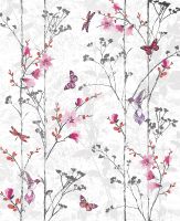 Товар: Фреска Ortograf Flora 31120 Фактура бархат FX Флизелин (2,2*2,7) Белый/Розовый, Цветы/Бабочки - фото 3 Фреска Ortograf Flora 31120 Фактура бархат FX Флизелин (2,2*2,7) Белый/Розовый, Цветы/Бабочки — фото 3, Фрески