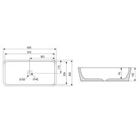 Раковина-чаша Abber Rechteck 60 AC2204MDG Зеленая матовая — фото 4, Раковины накладные
