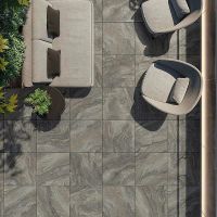 Керамогранит Italon Charme Deluxe X2 Grigio Orobico Nat Ret 610010001928 60х60 см — фото 8, Керамогранит