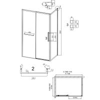 Душевой уголок Grossman Style 110х70 120.K33.05.1170.21.00 профиль Черный матовый стекло прозрачное — фото 12, Душевые уголки