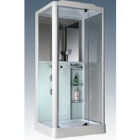 Душевая кабина Grossman GR-121 90x90 профиль Белый стекло прозрачное — фото 1, Душевые кабины