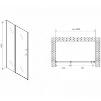 Товар: Душевая дверь Abber Sonnenstrand 100 AG04100MS профиль Хром стекло матовое - фото 4 Душевая дверь Abber Sonnenstrand 100 AG04100MS профиль Хром стекло матовое — фото 4, Душевые двери в нишу