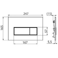 Товар: Клавиша смыва Kerama Marazzi FPS.A.BLK.M Черная матовая - фото 3 Клавиша смыва Kerama Marazzi FPS.A.BLK.M Черная матовая — фото 3, Комплектующие для душевого оборудования