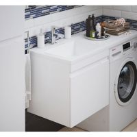 Тумба под раковину Corozo Альтаир 120 SD-00000501 подвесная Белая — фото 2, Тумбы под раковину