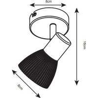 Настенный светильник Artelamp Parry Белый Античная бронза арт-A5062AP-1AB — фото 4, Споты