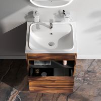 Тумба под раковину AM.PM Func 60 M8FFUX0601OF подвесная Дуб крафт — фото 10, Тумбы под раковину