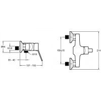 Товар: Смеситель для душа Jacob Delafon EO E24159RU-CP Хром - фото 2 Смеситель для душа Jacob Delafon EO E24159RU-CP Хром — фото 2, Смеситель для душа
