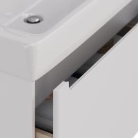 Тумба под раковину Lemark Buno Mini 80 LM05BM80T подвесная Белый глянец — фото 5, Мебель для ванной