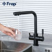 Смеситель для кухни Frap F4352-6 Черный матовый — фото 3, Смесители для кухни