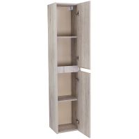 Шкаф пенал BelBagno Kraft 33 R KRAFT-1600-2A-SC-RGB-R подвесной Rovere Galifax Bianco — фото 3, Пеналы для ванной комнаты