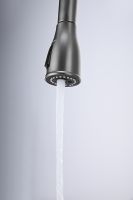 Смеситель для кухни Paulmark Lange La214212-GM Вороненая сталь — фото 8, Смесители для кухни