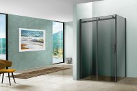 Товар: Душевой уголок Vincea Como 120х90 VSR-1C9012CGB профиль Черный стекло тонированное - фото 3 Душевой уголок Vincea Como 120х90 VSR-1C9012CGB профиль Черный стекло тонированное — фото 3, Прямоугольные душевые уголки