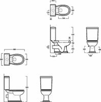 Товар: Унитаз компакт Simas Arcade AR831bi без бачка и сиденья - фото 5 Унитаз компакт Simas Arcade AR831bi без бачка и сиденья — фото 5, Унитазы