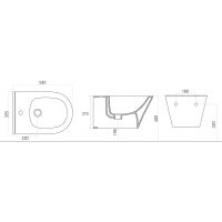 Биде Aquanet Lake B2 316463 подвесное Белое — фото 11, Биде