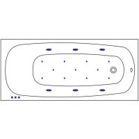 Товар: Акриловая ванна Whitecross Layla Slim 170x75 0122.170075.100.RELAX.WH с гидромассажем - фото 7 Акриловая ванна Whitecross Layla Slim 170x75 0122.170075.100.RELAX.WH с гидромассажем — фото 7, Ванны