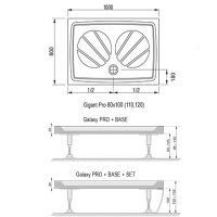 Душевой поддон из искусственного камня Ravak Gigant Pro 100x80 XA03A401010 Белый — фото 4, Душевые поддоны из искусственного камня