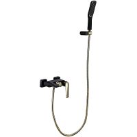 Смеситель для ванны Boheme Venturo 383-B Черный Золото — фото 1, Смесители