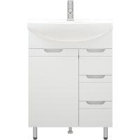 Тумба под раковину Corozo Лея 65 Z3 SD-00001509 Белая — фото 1, Мебель для ванной