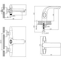 Комплект смесителей Orange Lotos M32-311cr Хром — фото 12, Смесители