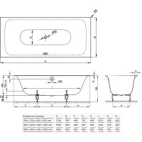 Стальная ванна Bette Lux 180x80 3441-000 AS с шумоизоляцией и антискользящим покрытием — фото 11, Ванны