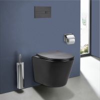 Унитаз Vincea Piatti VT1-11SMB подвесной Черный матовый с сиденьем Микролифт — фото 9, Подвесные унитазы