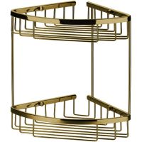 Полка корзина Art&Max AM-8961-Br угловая Бронза — фото 1, Полки для ванной и душа