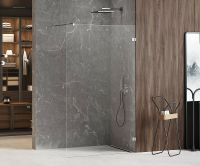 Душевая перегородка New Trendy Avexa Chrome 110 EXK-1544 профиль Хром стекло прозрачное — фото 2, Душевые перегородки