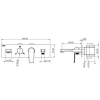 Душевая система Teska Life Pro AS3160 Хром — фото 4, Встраиваемые душевые комплекты