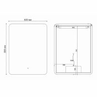 Товар: Зеркало Vincea 60 VLM-3BE600 с подсветкой с сенсорным выключателем и диммером - фото 8 Зеркало Vincea 60 VLM-3BE600 с подсветкой с сенсорным выключателем и диммером — фото 8, Зеркала в ванную комнату