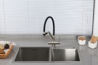 Товар: Смеситель для кухни Gappo G4398-85 Сатин Черный - фото 5 Смеситель для кухни Gappo G4398-85 Сатин Черный — фото 5, Смесители