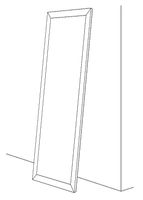 Товар: Зеркало Evoform Definite Floor 197х78 BY 6005 в багетной раме - Соты алюминий 70 мм - фото 7 Зеркало Evoform Definite Floor 197х78 BY 6005 в багетной раме - Соты алюминий 70 мм — фото 7, Мебель для ванной