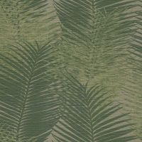 Обои Emiliana Parati Chromatic 45104 Винил на флизелине (0,70*10,05) Зеленый/Серый, Листья — фото 1, Обои для стен
