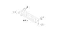 Полка для полотенец Fixsen Retro FX-83815A Бронза — фото 3, Полки для полотенец