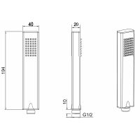 Ручной душ Allen Brau Infinity 5.21022-31 Черный матовый — фото 5, Лейки для душа