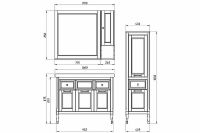 Товар: Комплект мебели для ванной ASB-Woodline Гранда 105 Антикварный Орех - фото 14 Комплект мебели для ванной ASB-Woodline Гранда 105 Антикварный Орех — фото 14, Комплекты мебели для ванной