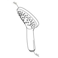 Ручной душ AM.PM Gem F0290022 Черный матовый — фото 4, Лейки для душа