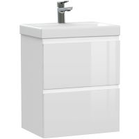 Тумба под раковину Cersanit Moduo Slim 50 64124 подвесная Белая — фото 1, Тумбы под раковину