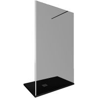 Душевая перегородка Allen Brau Infinity 1 120 3.21020.BA.T профиль Серебро браш стекло тонированное — фото 3, Душевые перегородки