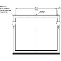 Зеркало Aquanet Валенса New 120 238831 Белое матовое — фото 7, Мебель для ванной