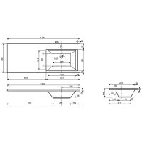 Товар: Тумба с раковиной Эстет Dallas Luxe 120 R ФР-00001931 подвесная Белая - фото 9 Тумба с раковиной Эстет Dallas Luxe 120 R ФР-00001931 подвесная Белая — фото 9, Тумбы с раковиной