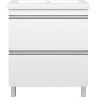 Товар: Тумба с раковиной Misty Ингрид 75 УТ000015041 Белая - фото 2 Тумба с раковиной Misty Ингрид 75 УТ000015041 Белая — фото 2, Мебель для ванной