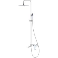 Душевая система Boheme Q 148-WCR Белая Хром — фото 1, Душевое оборудование. Душевая программа