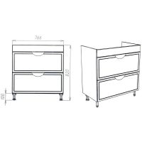 Товар: Тумба под раковину VIANT Лима 80 VLIM80CO-T2Y Белая - фото 5 Тумба под раковину VIANT Лима 80 VLIM80CO-T2Y Белая — фото 5, Тумбы под раковину