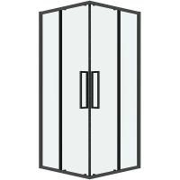 Душевой уголок Grossman Cosmo 90х90 300.K33.02.9090.42.00 профиль Графит сатин стекло прозрачное — фото 9, Квадратные душевые уголки