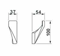 Крючок Art&Max Gina AM-G-2738-Nr Черный — фото 2, Крючки для полотенец