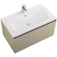 Товар: Тумба под раковину Art&Max Latina 80 AM-Latina-800-1C-SO-BGM подвесная Серо-бежевая матовая - фото 4 Тумба под раковину Art&Max Latina 80 AM-Latina-800-1C-SO-BGM подвесная Серо-бежевая матовая — фото 4, Мебель для ванной